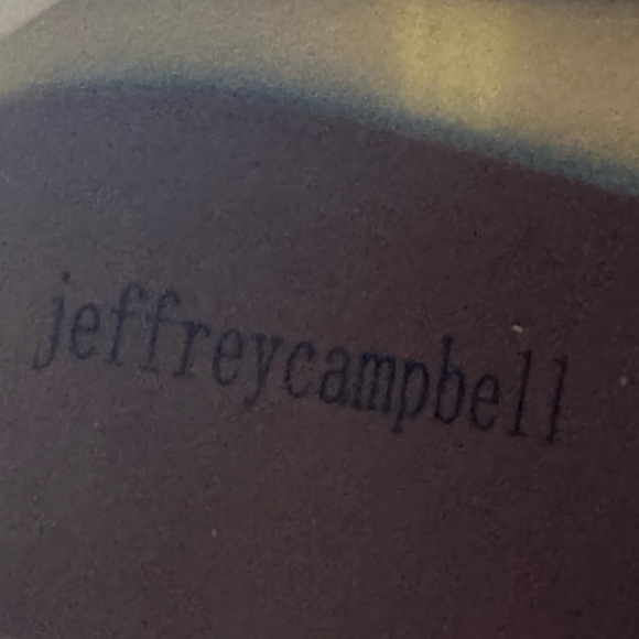 Jeffrey Campbell Women's Sz 9 Play Pleu Rain Boots Cream Chunky Lug Chelsea - Picture 8 of 12